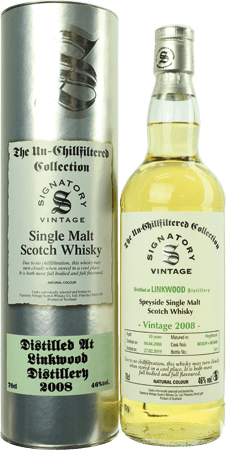 Whisky: Linkwood 10 Jahre Signatory - Fässer 803839 und 803840